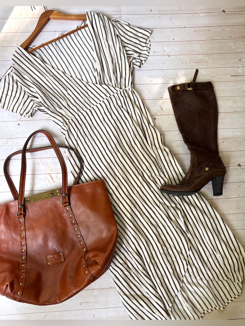 Gap rayon wrap dress